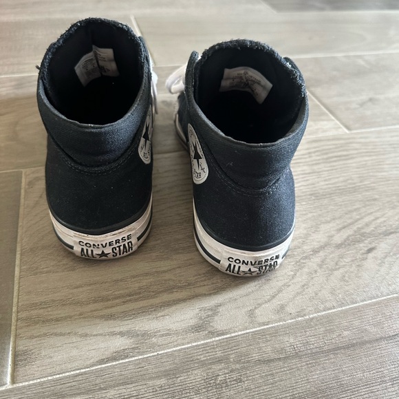 Converse Black and White Mid-Top Sneakers Size 6 - Picture 4 of 7